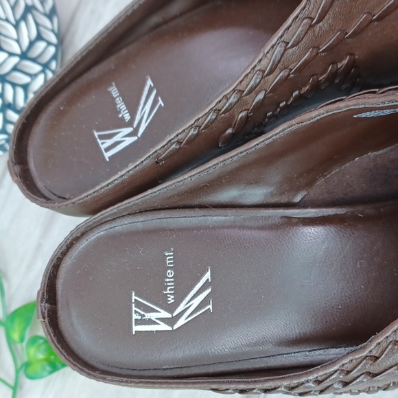 White Mountain Bronco Leather Mule NWOT - Picture 3 of 9